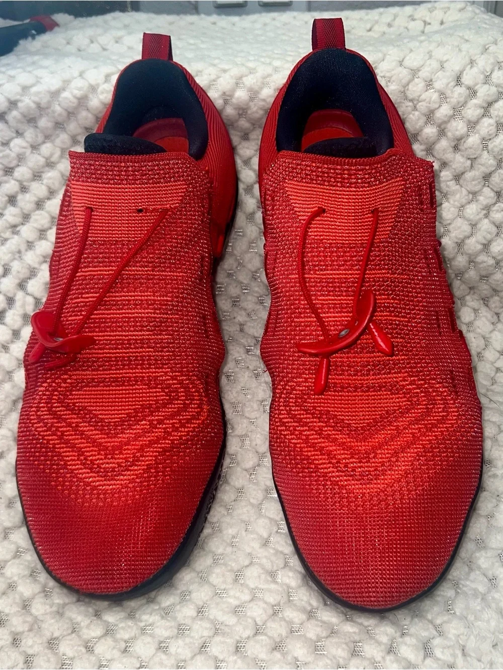Nike Kobe A.D. NXT Lace Up Low Top Basketball Sneakers Red Black 882049-600